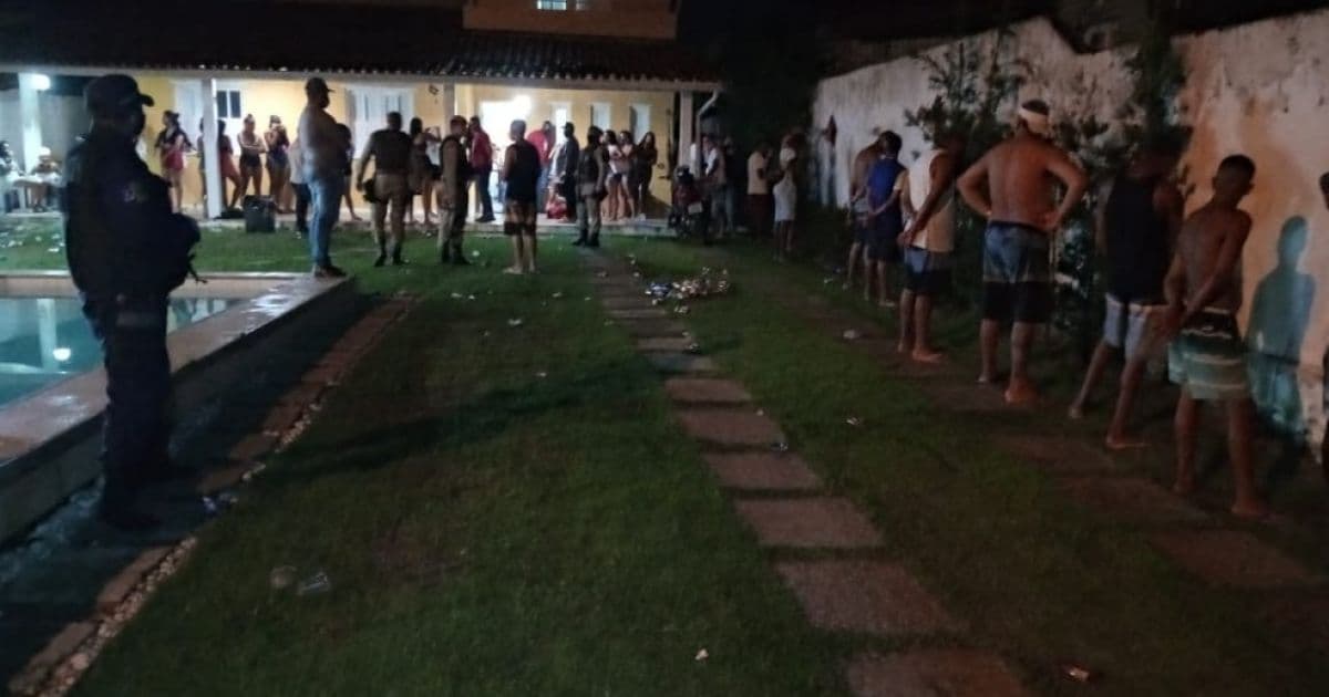 Lauro de Freitas: Festa 'rave' com 70 jovens é interrompida após denúncia anônima