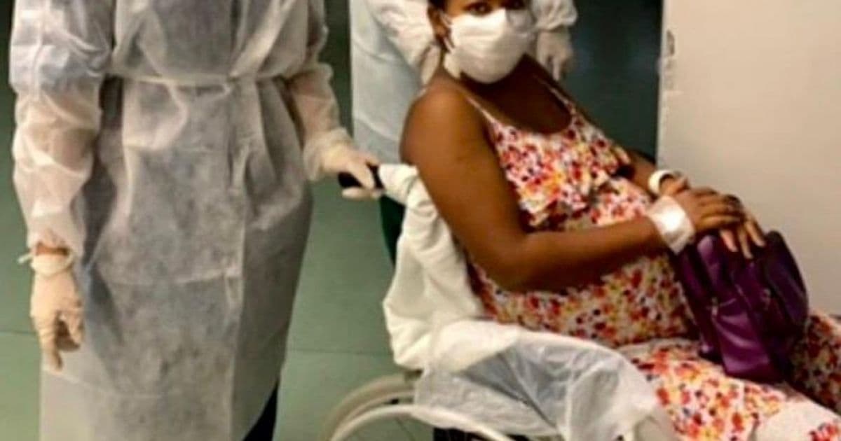 Feira: Primeira paciente de covid-19 em hospital, grávida de 6 meses recebe alta