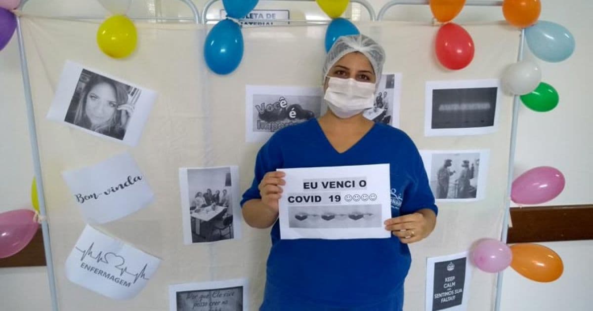 Brumado: Enfermeira infectada por Covid-19 volta a trabalho e é homenageada