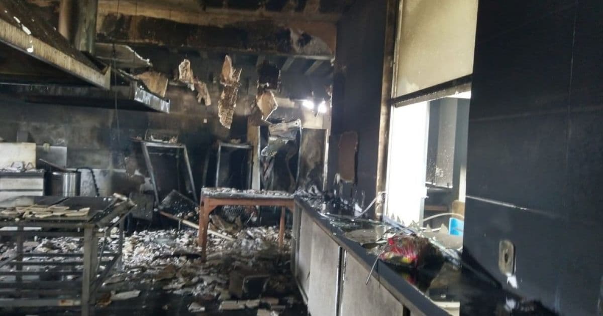 Ilhéus: Cozinha de clube social pega fogo e incêndio é contido após 45 min 
