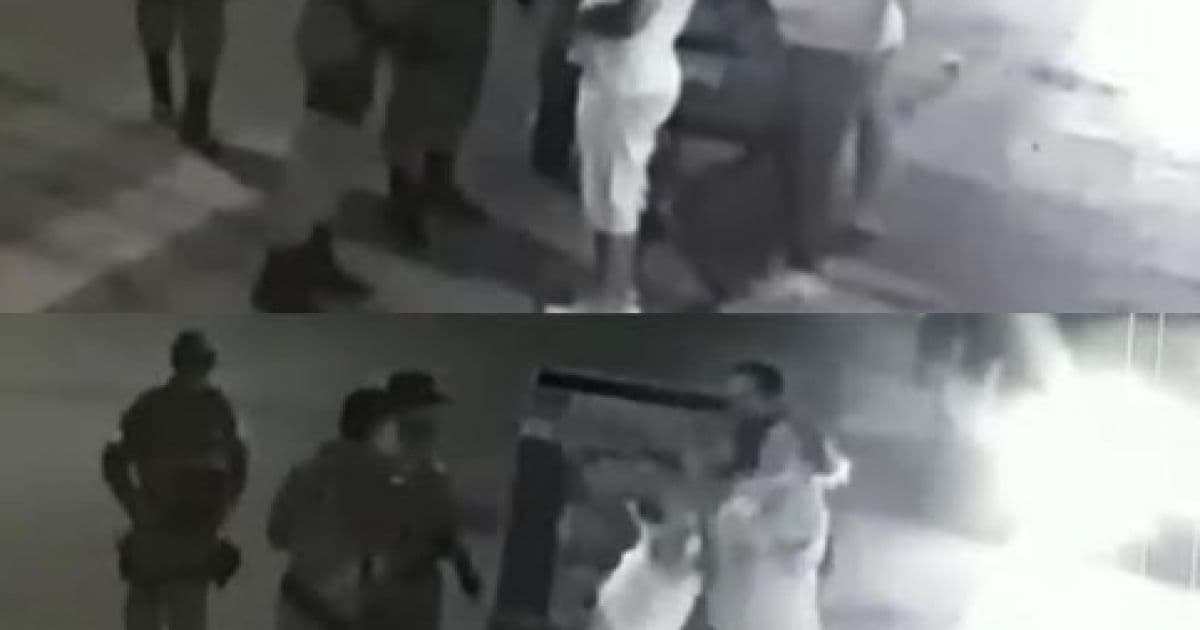 Sento Sé: Vídeo mostra agressão de guarda municipal em comerciante