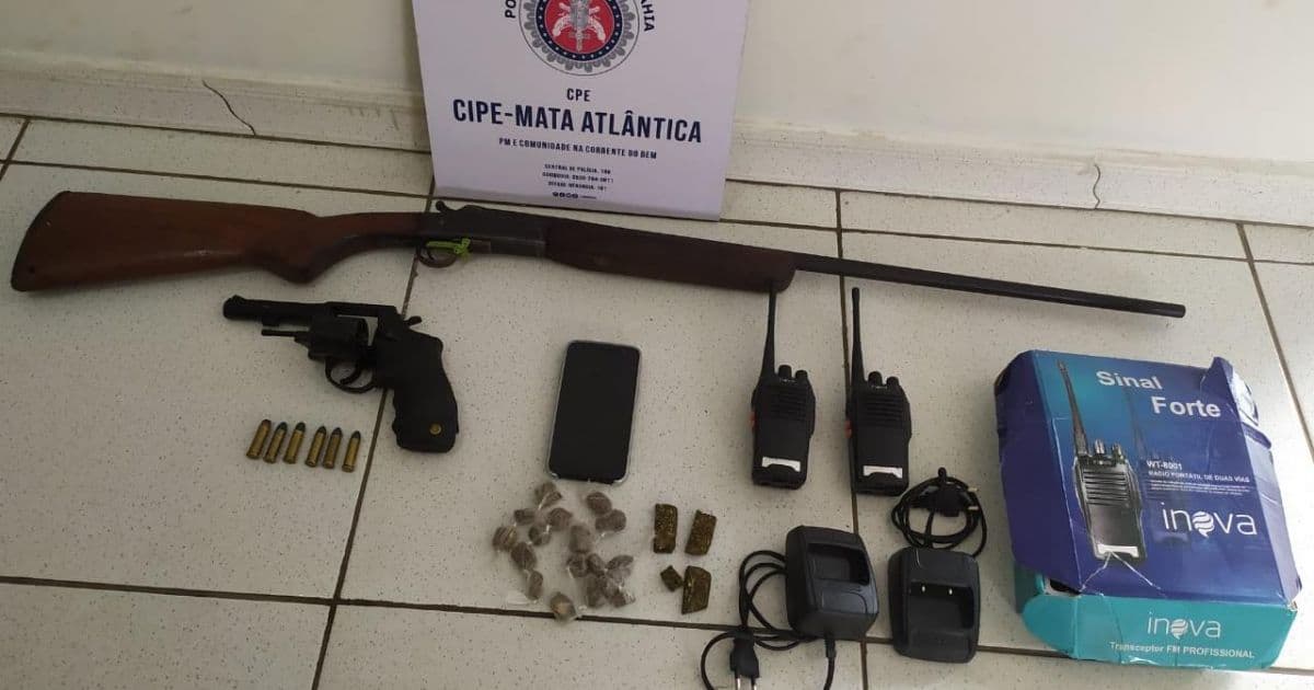 Irmãos exibem armas em Porto Seguro e acabam presos pela PM