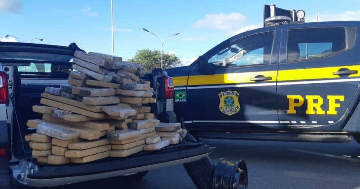 Jequié: PRF apreende mais 110 kg de maconha escondidos em caminhonete locada