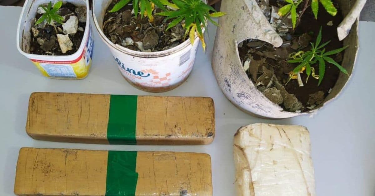 PM encontra mais de 4 kg de drogas enterrados às margens de rio em Barreiras