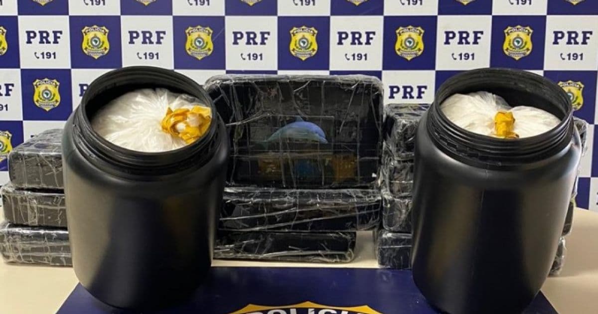 PRF apreende 14 kg de cocaína e prende taxista por tráfico de drogas
