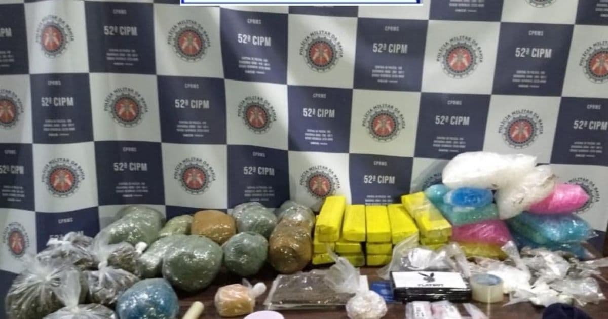 Polícia apreende 40 kg de drogas em imóvel de facção em Lauro de Freitas 