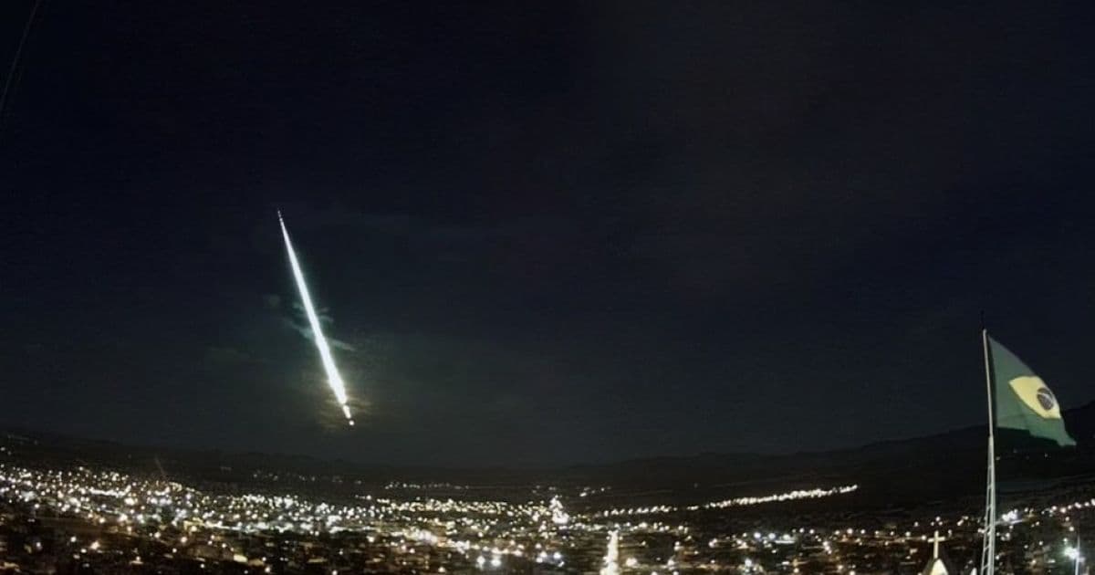 Meteoro é visto em céu de Ipirá, Itaberaba, Ituberá e Taperoá; veja vídeo