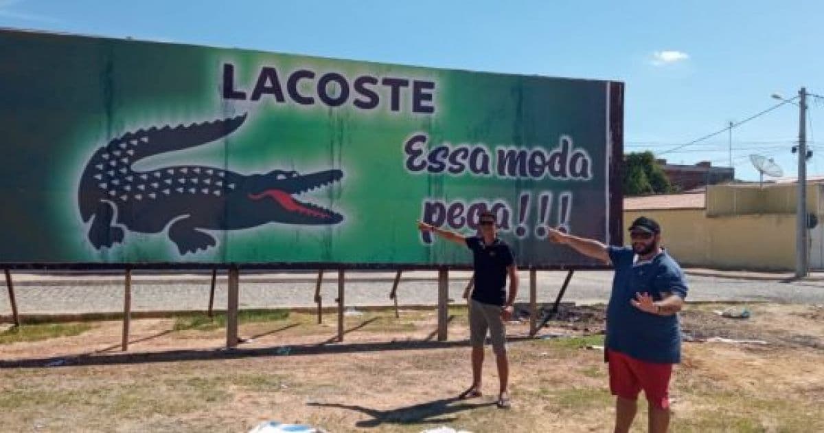 Sobradinho: Com apelido de 'Jacaré', vereador faz campanha usando logomarca da Lacoste 