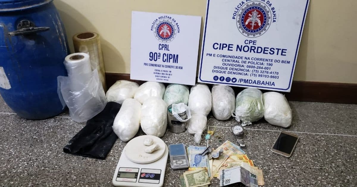 Bacia do Jacuípe: Nove quilos de cocaína são apreendidos em operação conjunta 