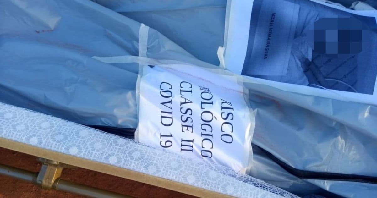 Correntina: Caixão com corpo identificado com risco de Covid-19 cai em estrada
