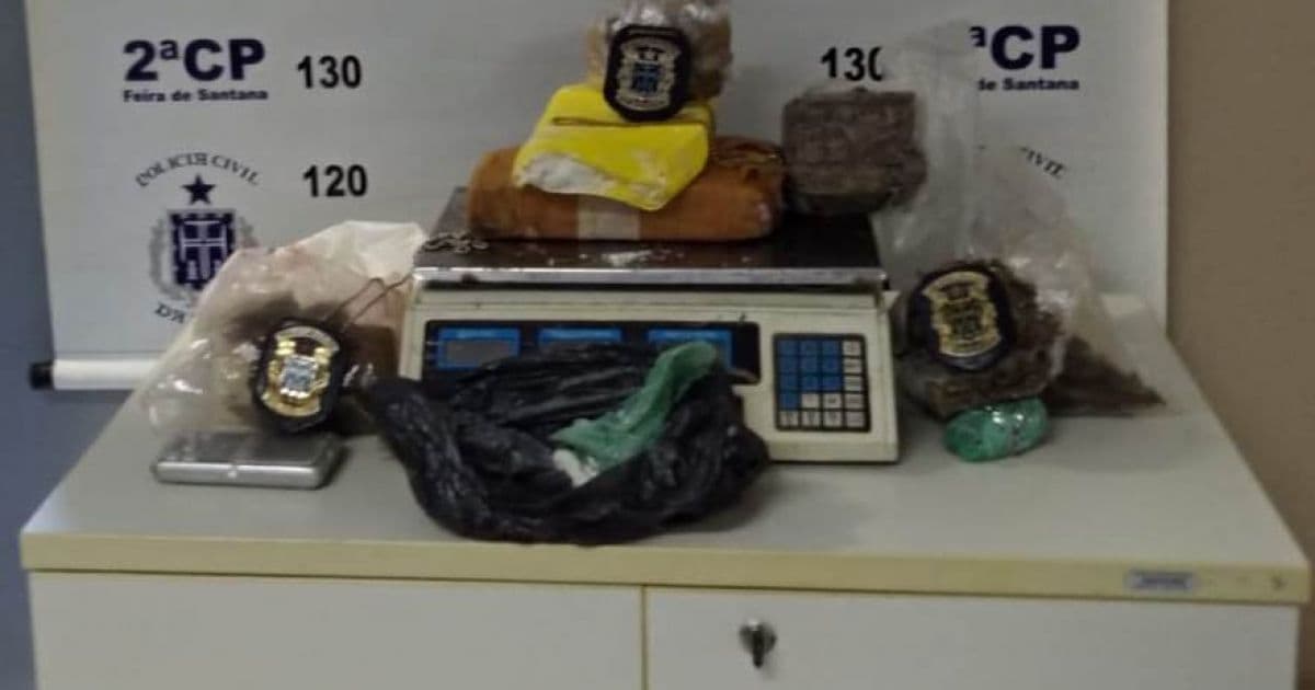 Feira: Polícia Civil descobre depósito de drogas em imóvel abandonado; casal é preso
