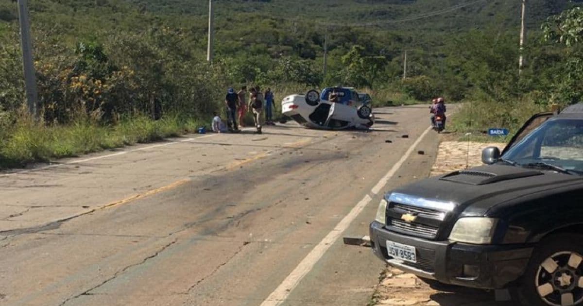 Chapada Diamantina: Acidente entre carro e caminhonete deixa um ferido 