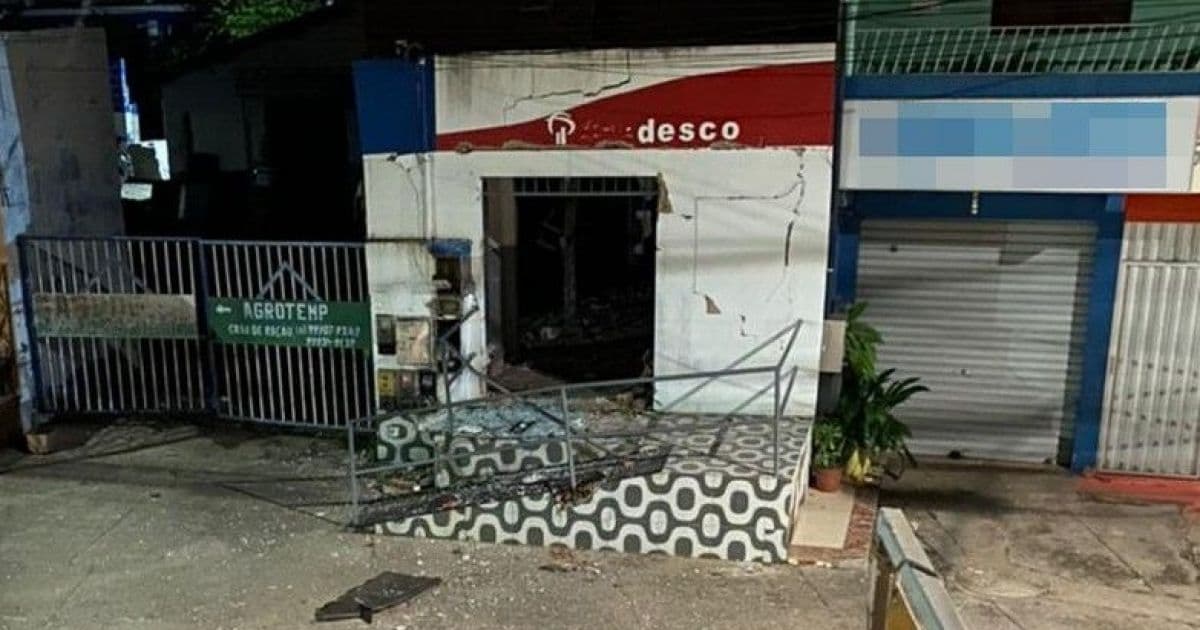 Posto bancário é explodido em Barra de Pojuca nesta quinta