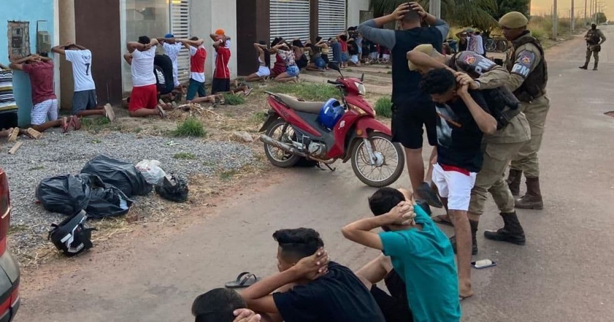 Luís Eduardo Magalhães: Polícia Militar interrompe festa irregular e conduz 34 pessoas