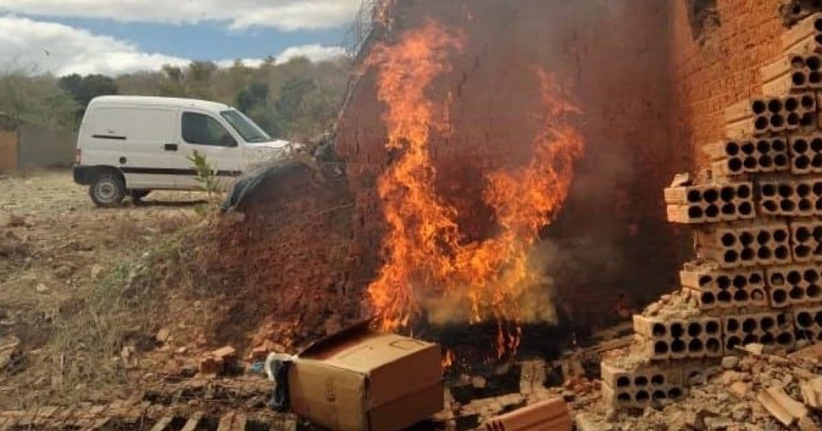 Itabuna: Mais de mil quilos de maconha apreendida são incinerados 