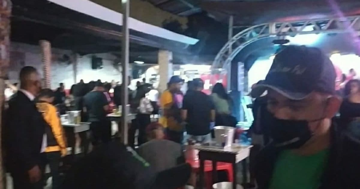 Festa clandestina com mais de 200 pessoas é encerrada em Feira de Santana