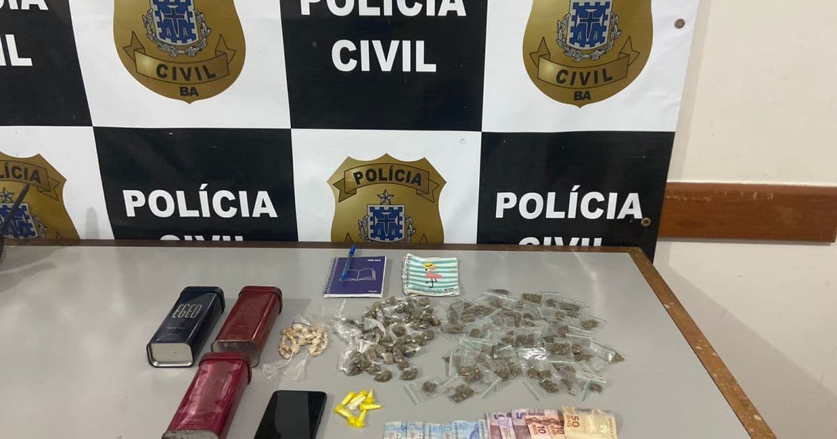 Eunápolis: Homem é preso após ser flagrado com caderneta usado para tráfico de drogas