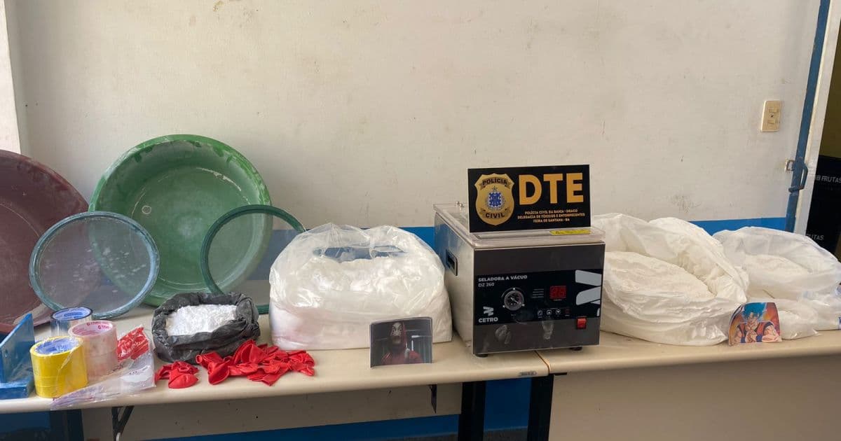 Feira: Polícia desmonta laboratório de refino de cocaína e prende três em ação	