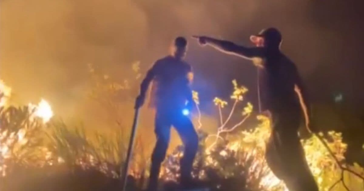 Miguel Calmon: Incêndio atinge parque ecológico que abriga nascentes de rios