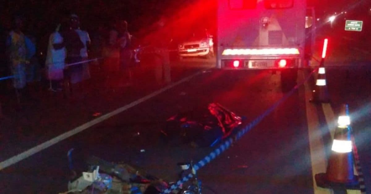 Jequié: Homem de 43 anos morre após colisão entre moto e caminhão na BR-116