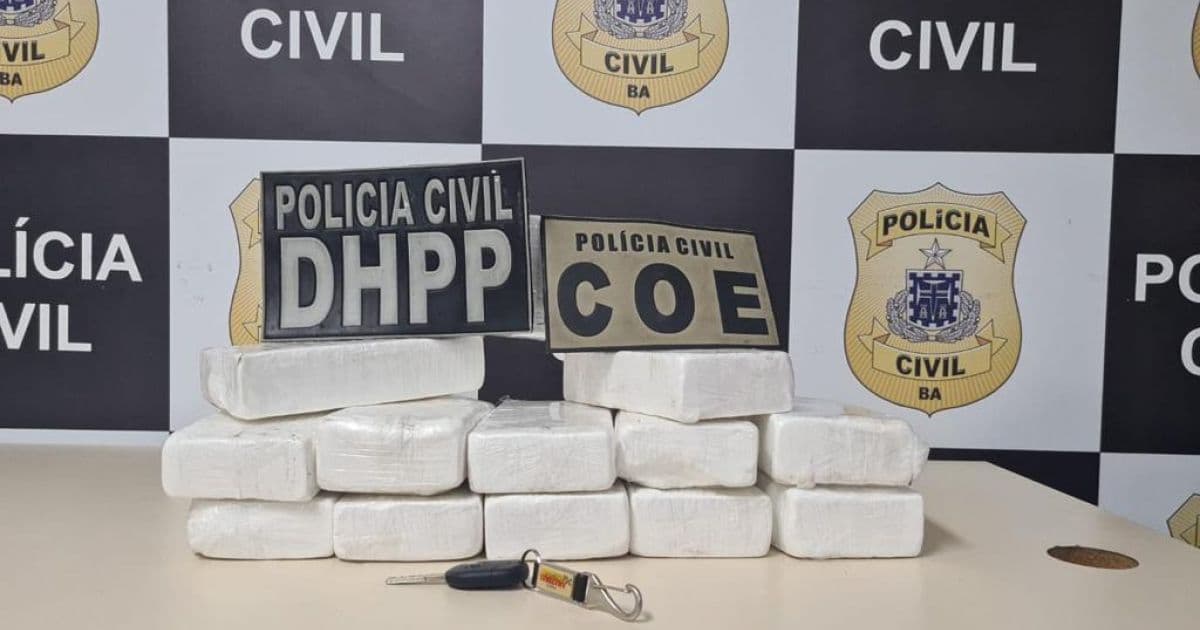 Simões Filho: Motorista é preso com cocaína avaliada em R$ 300 mil