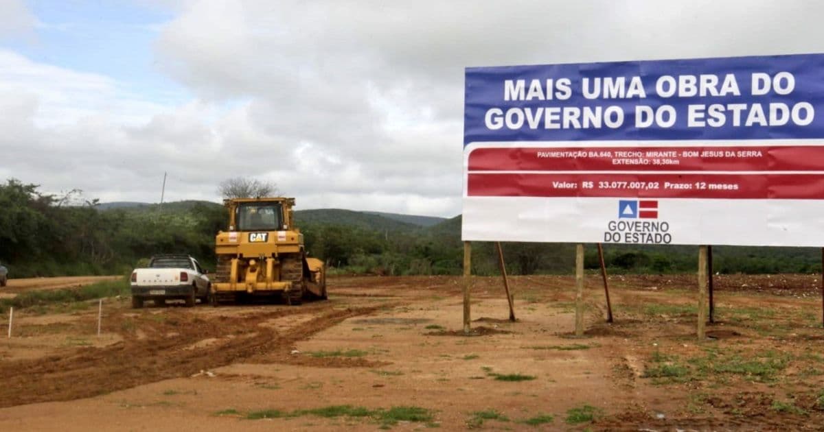 Dois trechos de estrada terão nova pavimentação na Bahia