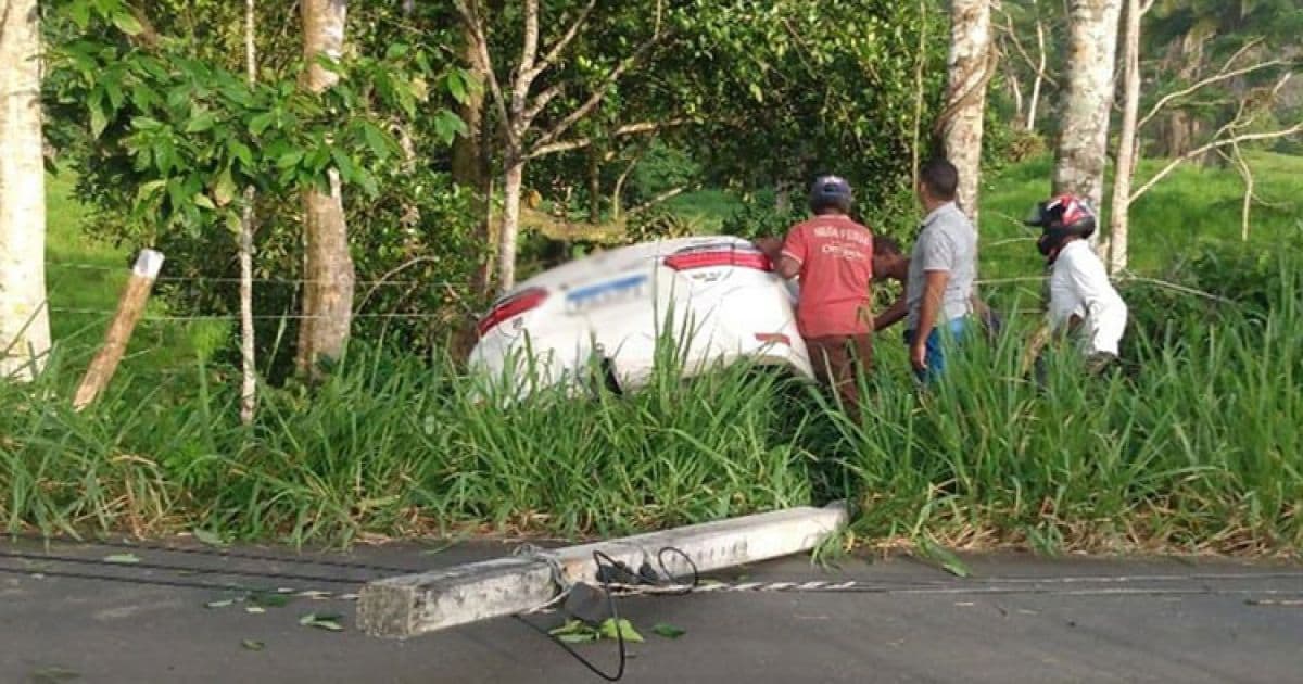 Camacan: Após bater em árvore, motorista morre e outras três pessoas ficam feridas 