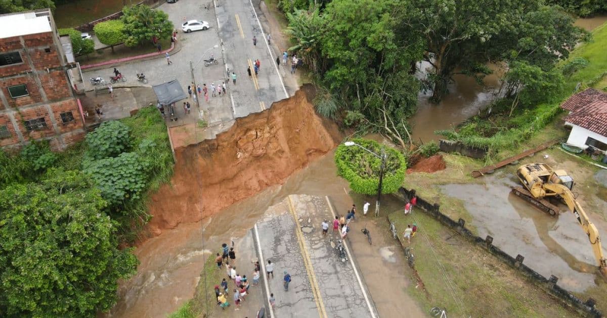 Rodovias são interditadas no sul e no sudoeste da Bahia após efeitos das chuvas