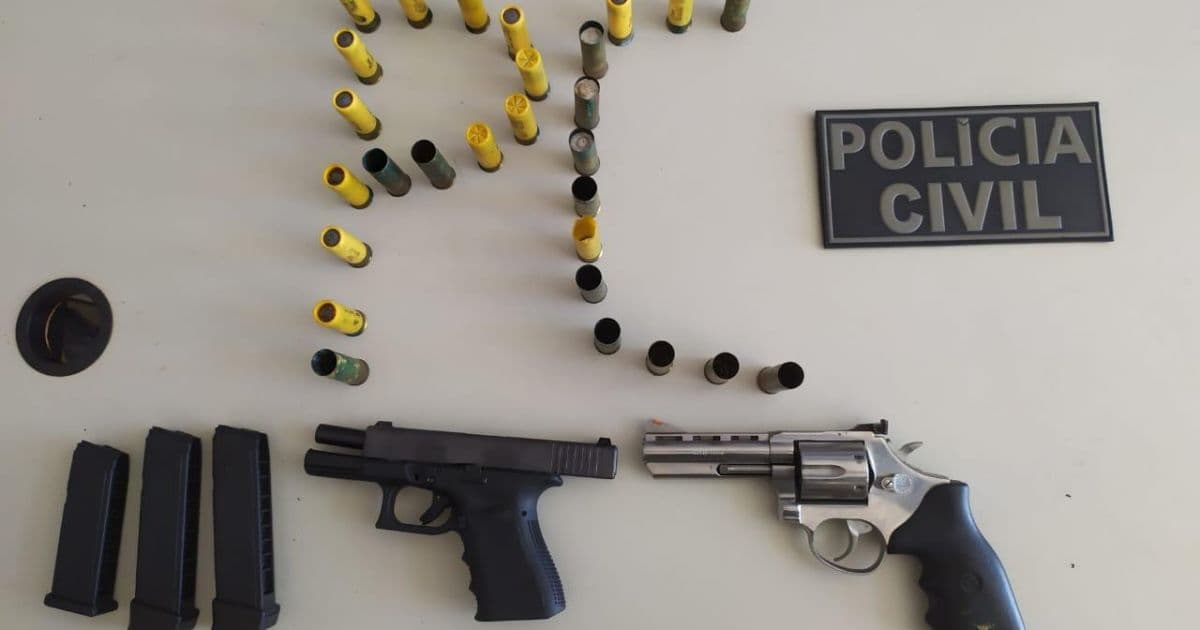 Barra do Mendes: Homem é preso com armas e munição após ameaçar ex-mulher