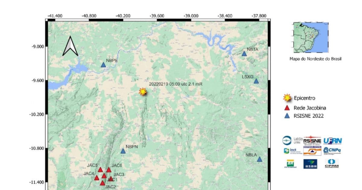 Curaçá: Tremor de terra de baixa potência é registrado