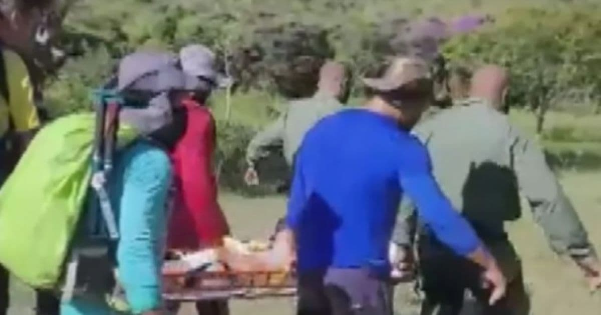 Chapada: Mulher se machuca durante trilha e é resgatada por helicóptero 