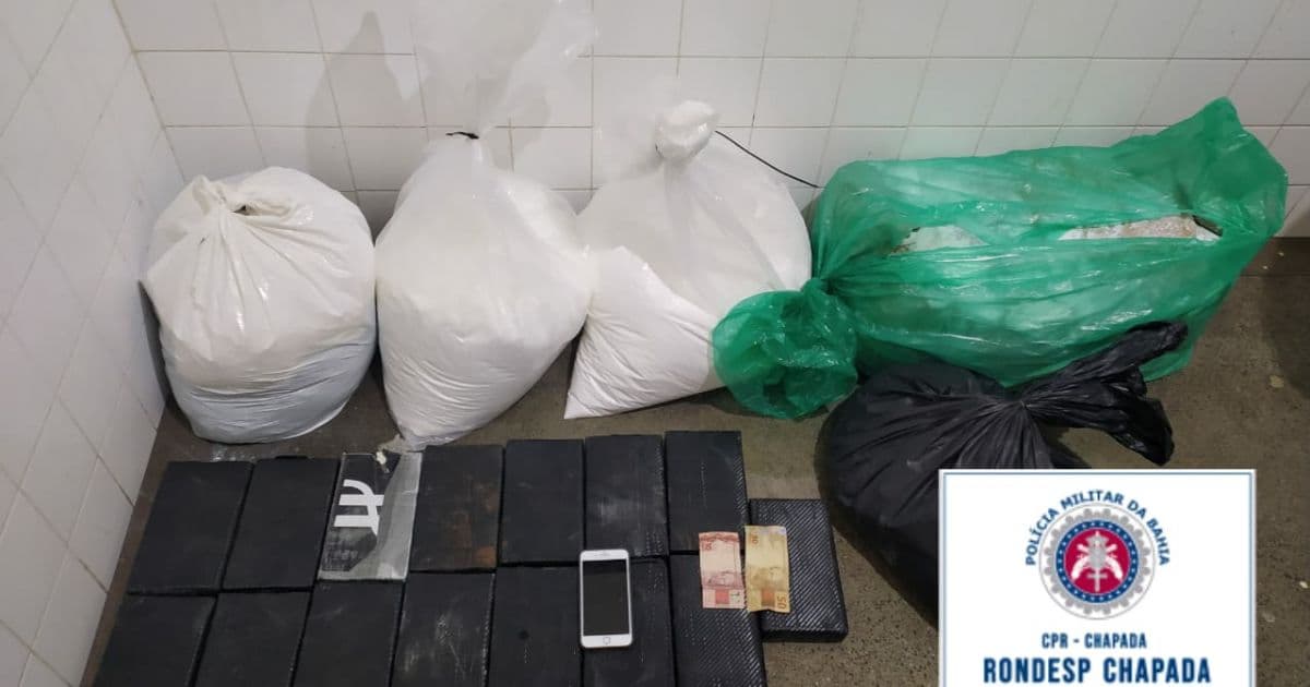Chapada: Rondesp prende homem que transportava 122 kg de cocaína