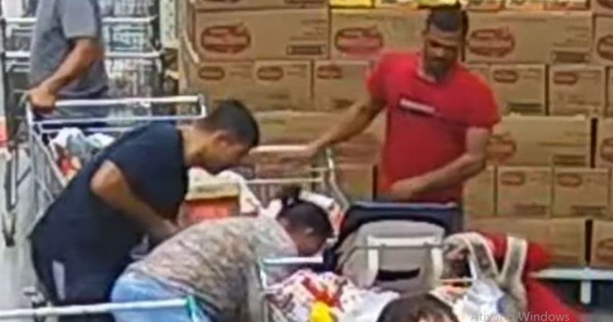 Eunápolis: Bombeiro salva criança de dois anos que engasgou com amendoim no mercado