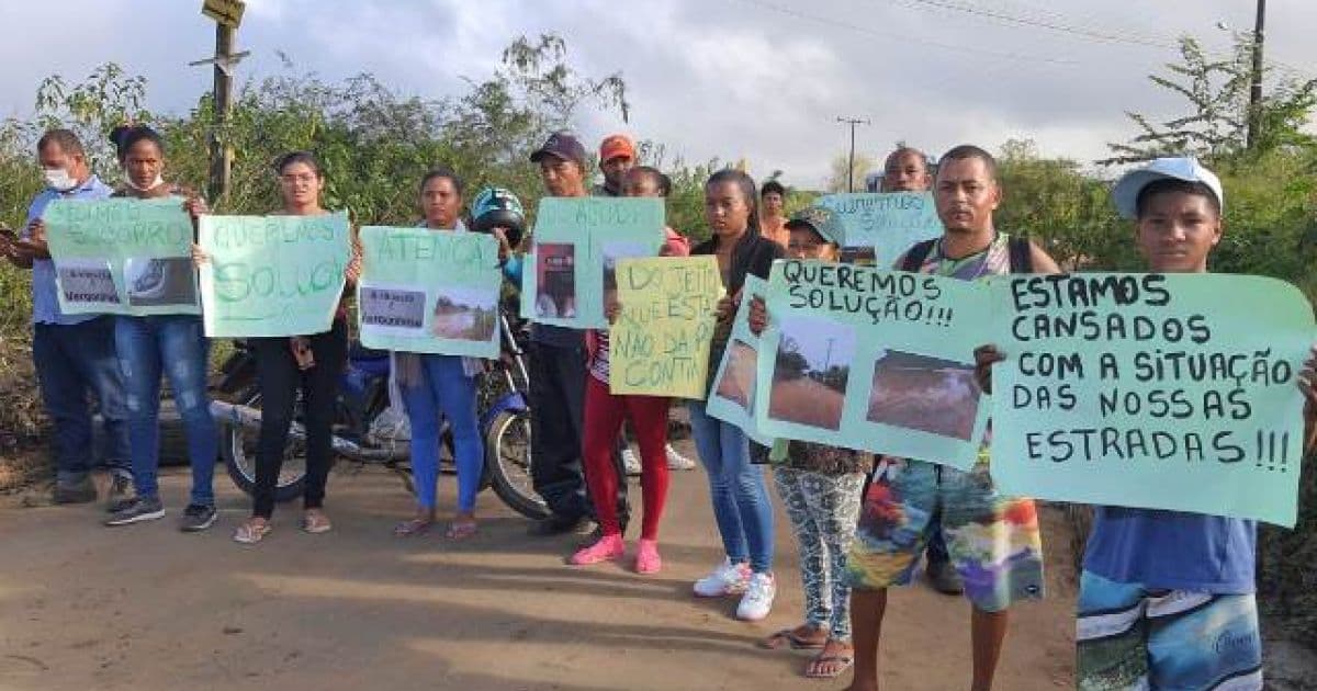 Feira: Moradores cobram reforma em estrada de acesso a distrito de Maria Quitéria