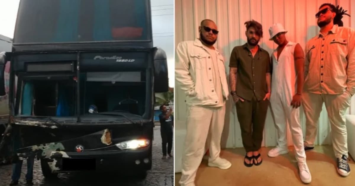 Porto Seguro: Ônibus que levava filhos de Brown, Saulo e Tonho Matéria se envolve em acidente 