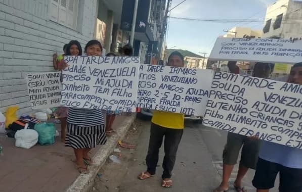 Indígenas venezuelanos são deixados em Brumado pela prefeitura de cidade próxima