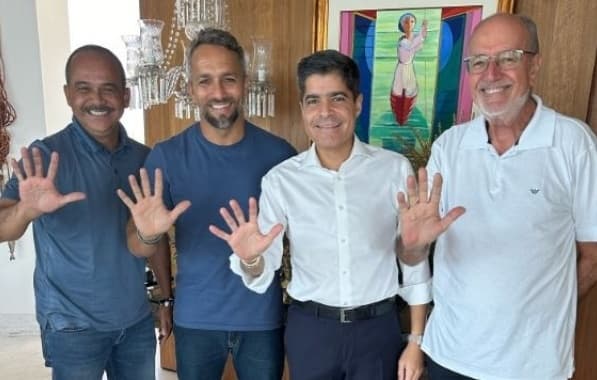 ACM Neto e Elinaldo confirmam pré-candidatura de Flávio Matos para a prefeitura de Camaçari