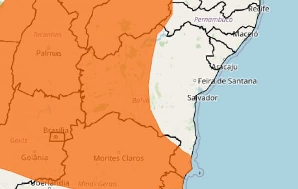 Inmet divulga alerta laranja para região oeste da Bahia; Luís Eduardo Magalhães registra 150 mm de chuva em 24h 