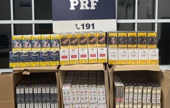 PRF apreende mais de 2000 maços de cigarros no sudoeste
