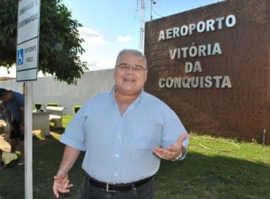 Com aeroporto fechado, Lúcio Vieira Lima reclama ao não conseguir pousar em Conquista