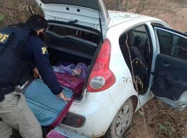 Barreiras: 80 kg de maconha são encontrados após casal fugir de fiscalização e bater o carro