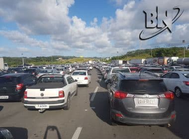 Principais rodovias baianas registram lentidão no trânsito durante volta do São João