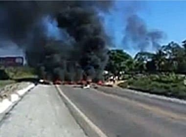 Alagoinhas: BR-101 já registra mais de 20 km de congestionamento após fechamento da rodovia