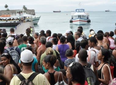 Movimento no Terminal Marítimo de Salvador é intenso neste domingo