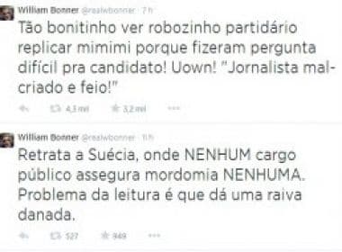 Bonner rebate críticas a postura em entrevista com Dilma e ironiza ‘insatisfeitos’