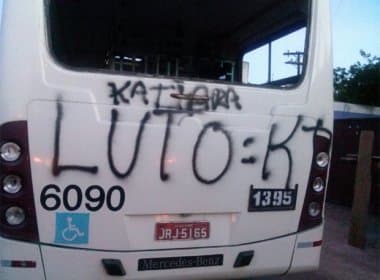 Grupo queima ônibus em Valéria após morte de traficante