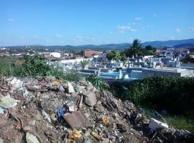 Castro Alves: Moradores denunciam lixão irregular ao lado de cemitério municipal