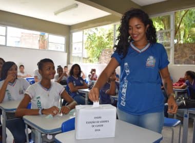 Alunos da rede estadual da Bahia escolhem líderes de classe