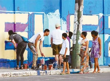 Grafiteitos baianos e norte-americanos dão vida a muro em Castelo Branco