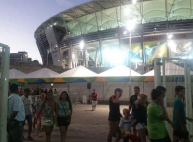 Olimpíada: Público começa a deixar Fonte Nova para evitar ‘furdunço’ na saída